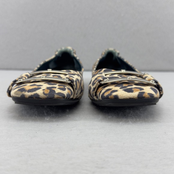 Biala Made in Italy Leopard Print Leather Ballet Flats Square Toe Shoes‎ 7.5 - Picture 5 of 8